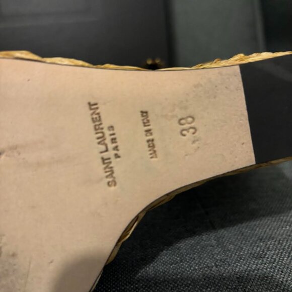 Saint Laurent Paloma Sandals Size 38 - Picture 8 of 14